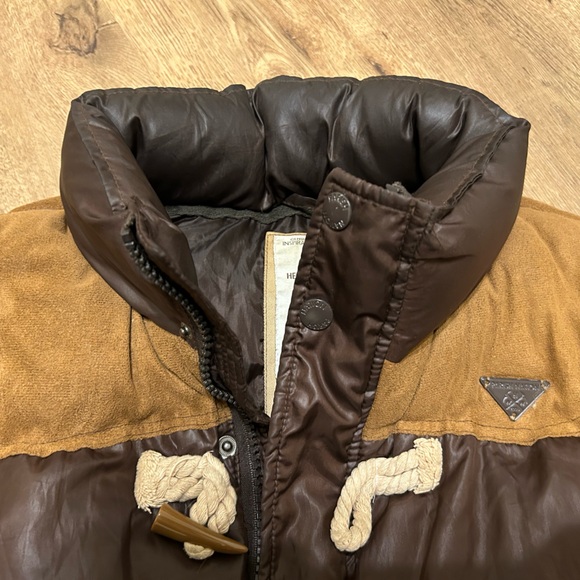 Puffy Vest Brown Large Parish Nation Vest men’s - Picture 7 of 9
